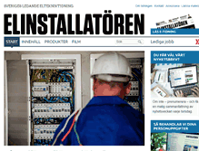 Tablet Screenshot of elinstallatoren.se